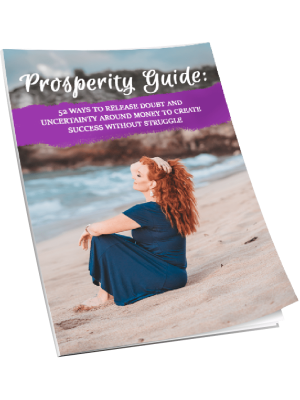Magazine cover for Allyson's prosperity guide. Success